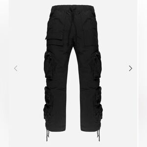 JACOV 6 Pocket Black Cargo Pants. Size L